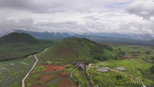 腾冲火山地热国家地质公园航拍