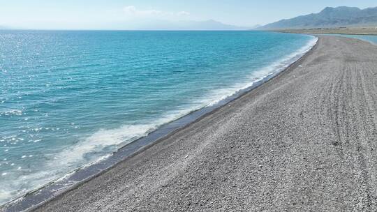 赛里木湖 赛湖 新疆风光 草原湿地视频素材模板下载