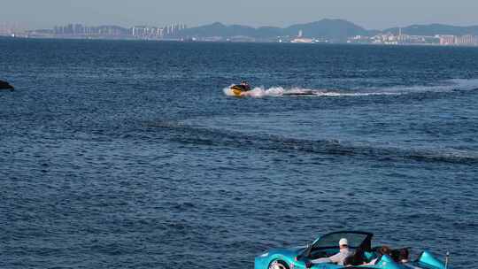 东港游艇大海素材视频素材模板下载