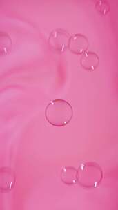 竖屏-粉红背景下的泡泡1