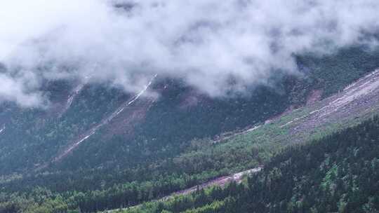 4K航拍川西阿坝州毕棚沟风光美景