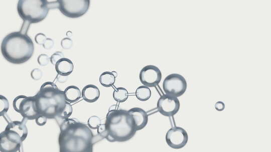 分子结构细胞的漂浮动画