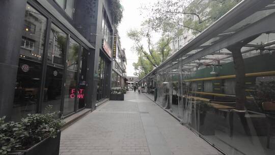 上海闵行区老外街风光视频素材模板下载