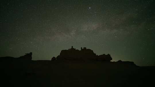 新疆大海道星空延时视频素材模板下载