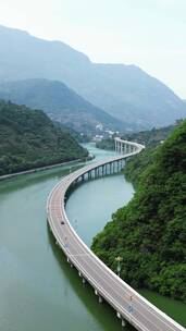 航拍中国最美水上公路竖屏
