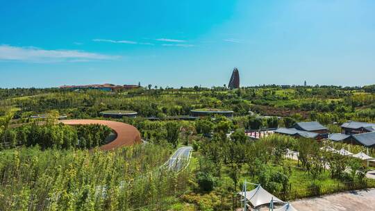 成都-成都大熊猫繁育研究基地-熊猫基地全景