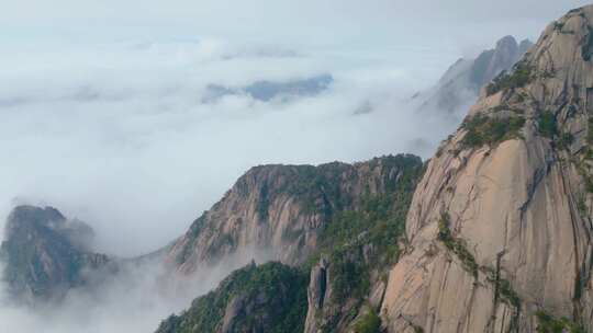 安徽黄山风景区风景视频素材航拍