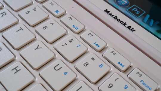 电子产品数码产品电脑键盘特写视频素材