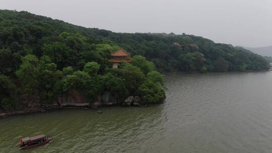 航拍无锡太湖风景