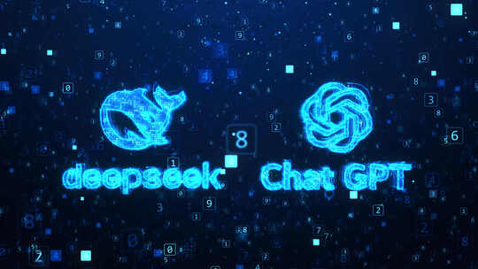 deepseek和Chat GPT的科技感展示