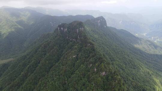 航拍湖北神农架天燕景区4A景区