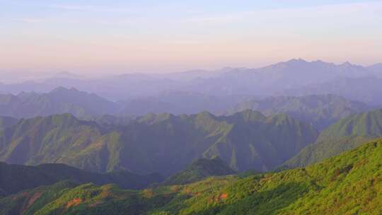 杭州临安大明山牵牛岗群山风景