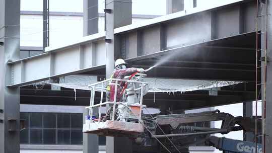 建筑工地-建筑幕墙安装