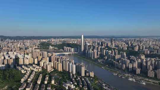 重庆陆海国际中心大景航拍