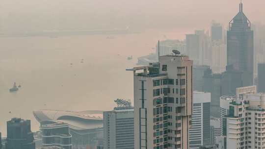 摩天大楼，香港，大都会，城市