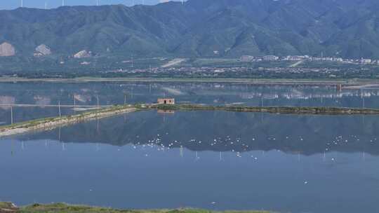 山西运城七彩盐池景区