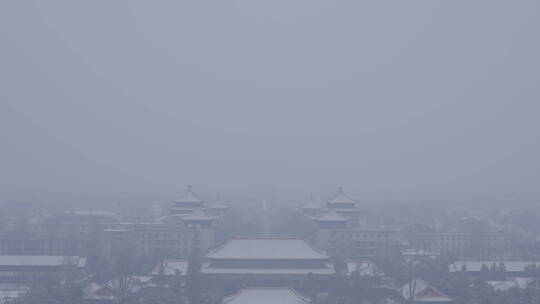 北京雪景 故宫雪景 北京下雪