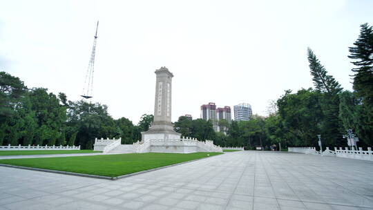 南宁人民公园英雄纪念碑视频素材模板下载