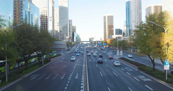 北京cbd城市生活街景