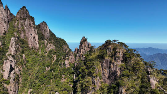 航拍江西旅游5A级景区三清山自然风光视频素材模板下载