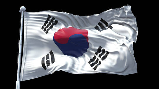 韩国国旗旗帜标志logo带通道