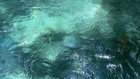 碧绿的水 自然风光 天书峡视频素材模板下载
