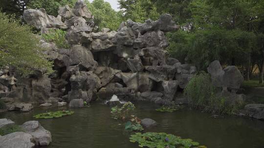 杭州江寺公园古典园林风景