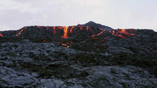 熔岩，火山，喷发，火山口