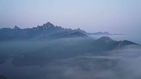 青岛大珠山平流雾