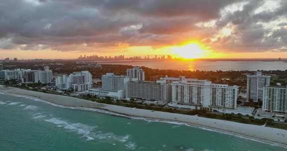 迈阿密日落