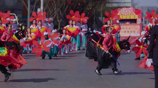 陕北秧歌  榆林  陕西  秧歌  佳县  大秧歌