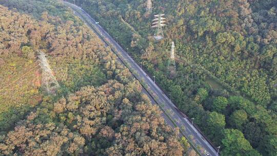 山间公路航拍