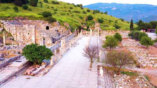 土耳其古城以弗所令人惊叹的长距离航拍