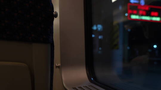 高铁列车车窗视觉景观视频素材模板下载