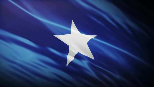 索马里国旗挥舞-4K