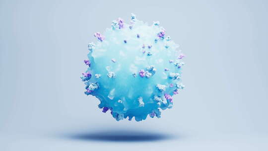 生物淋巴细胞微观医学循环动画三维渲染