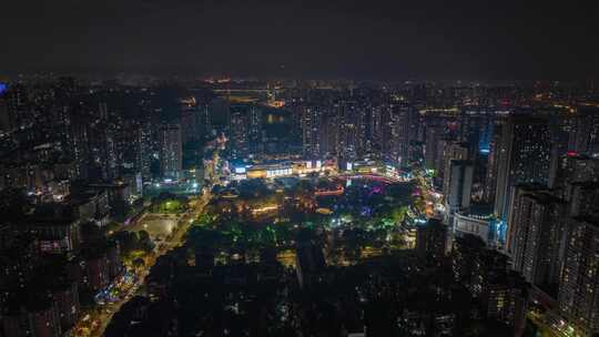 重庆大渡口区夜景延时航拍