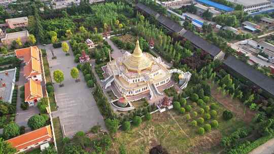 河南洛阳白马寺航拍