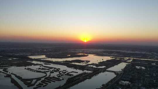 夕阳 晚霞 剪影 日出 风景 天空 景色