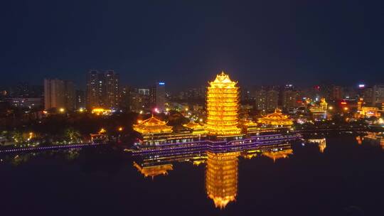 眉山市远景楼夜景