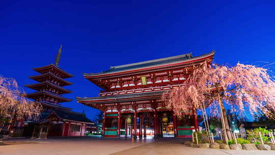 日本寺庙的美丽风景