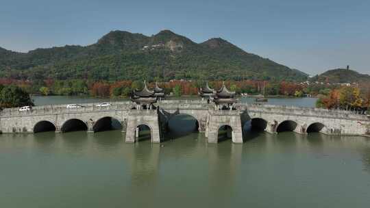 杭州 西湖 日落 杭州建筑