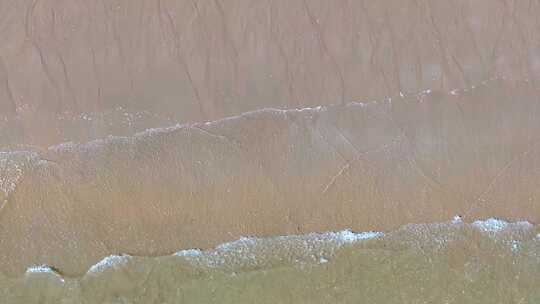 大海海边海水海浪沙滩海滩航拍风景唯美大自