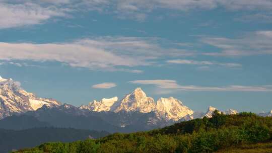 王岗坪贡嘎山爱德嘉峰莲花山牦牛古城花海