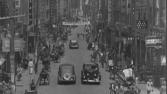 抗战时期的重庆街道视频素材模板下载