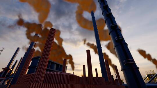 4k 工业二氧化碳排放空气污染