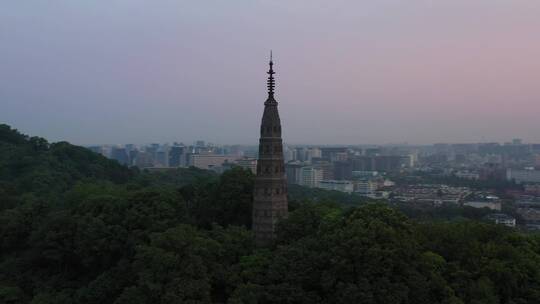 宝石山朝霞日出