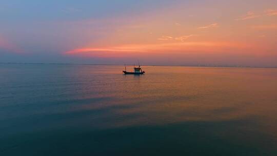 海边落日