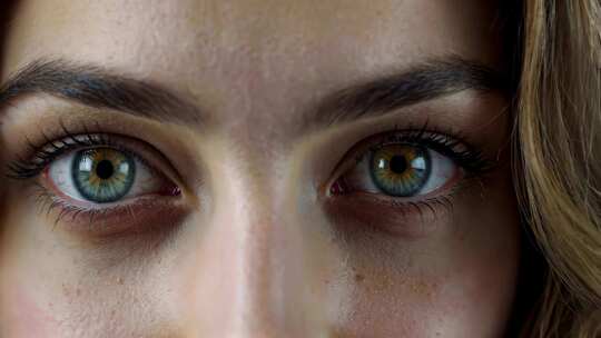 女性眼睛微距特写素材