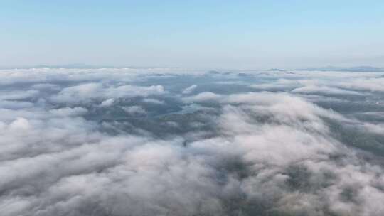 4k航拍河湖云海大美山川